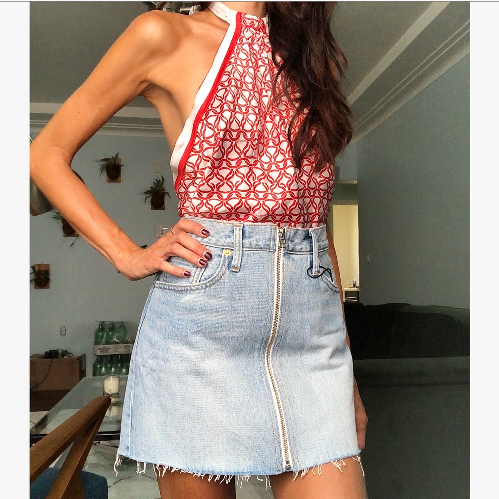 ๐Denim Leviโs skirt decon zip through - Picture 8 of 10